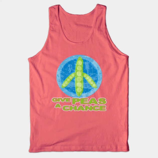 Give Peas a Chance Tank Top by evisionarts